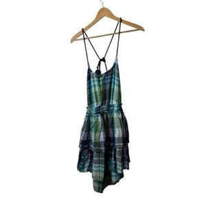 Aerie Plaid Strappy Dress medium